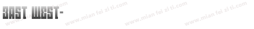 East West字体转换